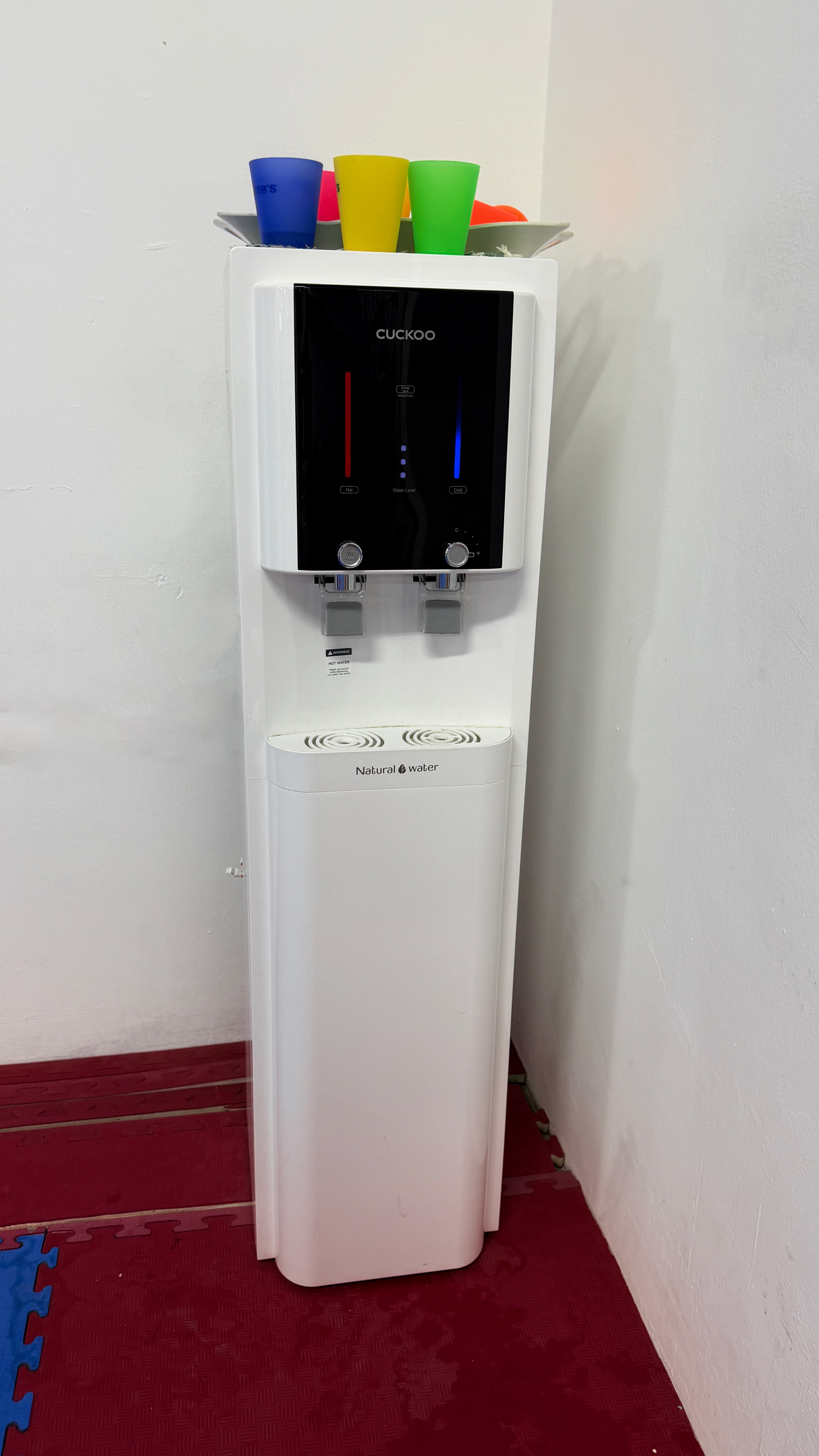 Hot and cold water dispenser at Power Sport Taekwondo Centre